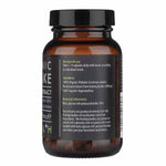 Herbalistas Kiki Health Organic Shiitake Mushroom Extract supplement in 60 vegicaps, showing the supplement bottle and capsules.