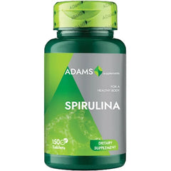 Adams Supplements, Spirulina 400mg, 150cps