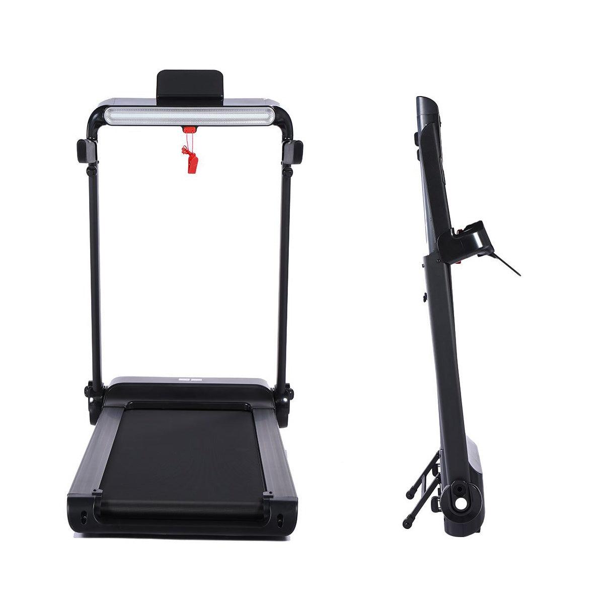 VIKING FITNESS D-6 electric treadmill with digital display and safety handrails for home cardio workouts