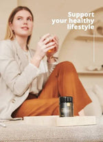 Herbalistas Liposomal Trans-Resveratrol supplement bottle with 60 vegan capsules, showing the label and product packaging.