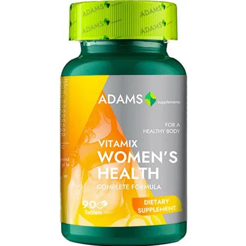 Adams Supplements VitaMix Women's Health supplement bottle with 90 tablets, supporting women's overall wellness and vitality