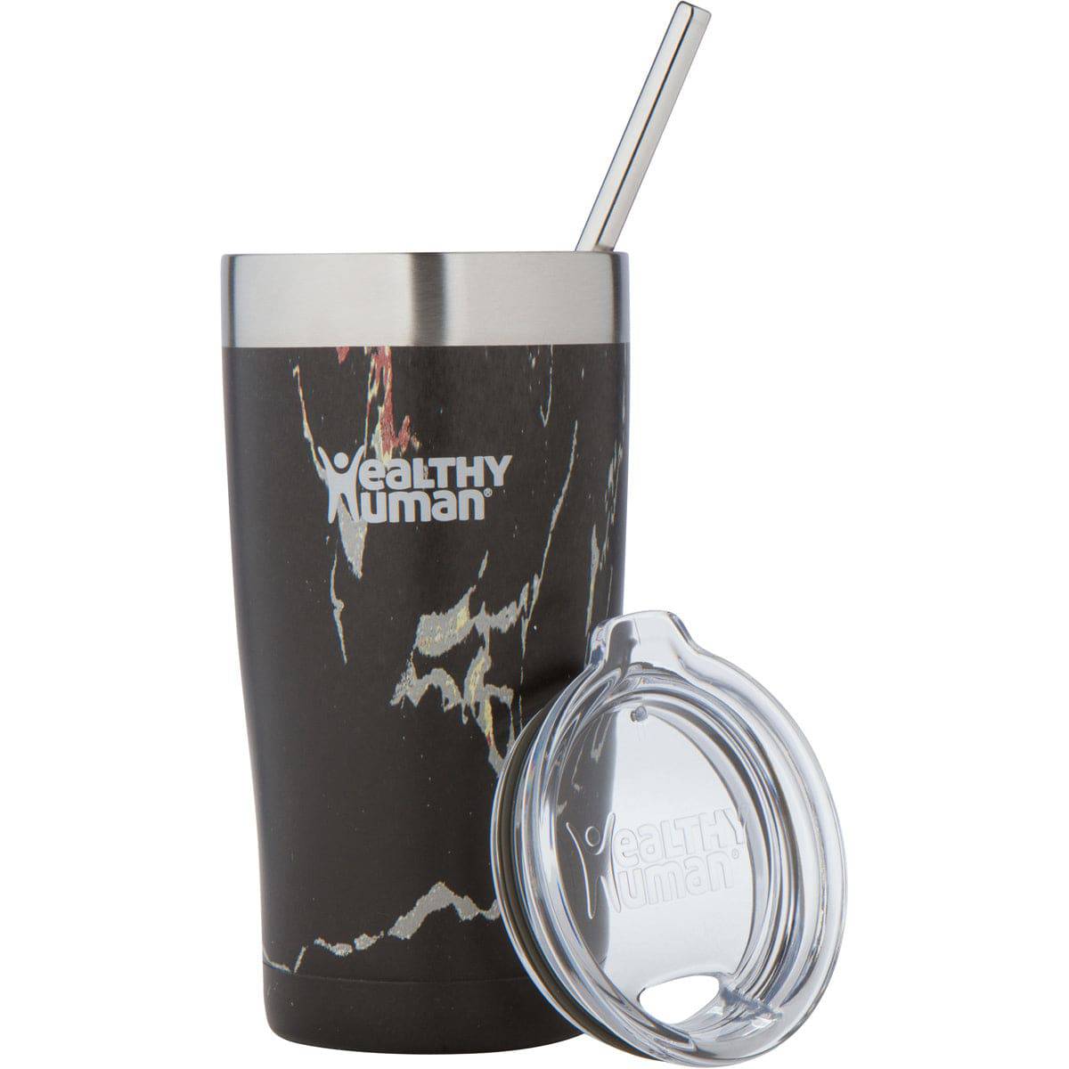 Healthy Human Cruiser Tumbler 20oz black onyx drink accessory with a sleek, durable design for hot and cold beverages