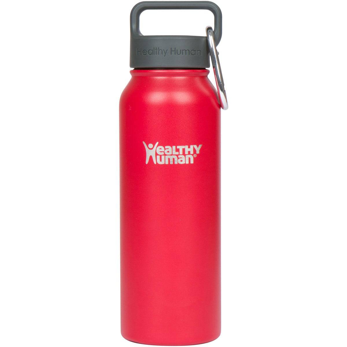 Red 21oz Healthy Human Stein Bottle, a durable drink accessory with a sleek design for hydration and style.