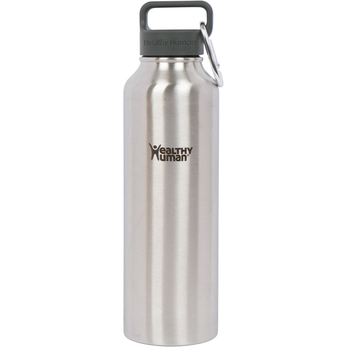 Silver 40oz Stein Bottle from Healthy Human, a durable drink accessory with a sleek design for keeping beverages cold or hot.