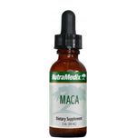 SENTOSA Nutramedix MACA supplement bottle with label, showing a natural herbal product for hormonal balance.