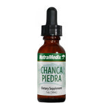 Sentosa Nutramedix Chanca Piedra supplement bottle, 30ml, with label showing product details and brand name.