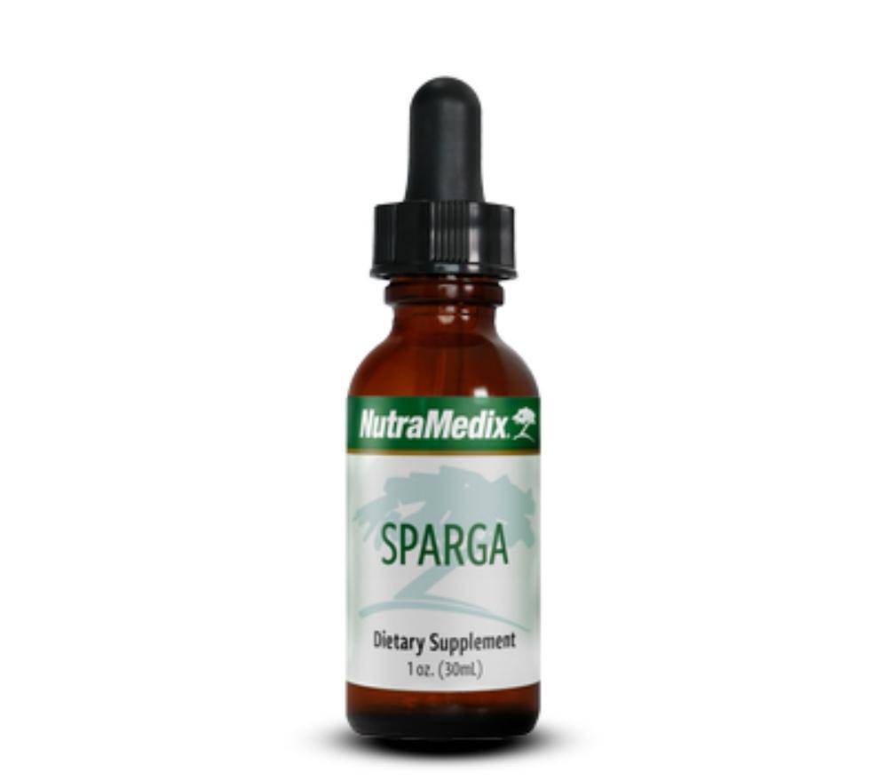 SENTOSA Nutramedix Sparga-Sulphur Detox supplement bottle with label, natural herbal detox formula for cleansing and health support