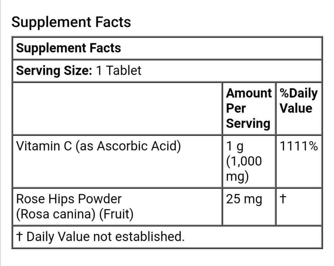 Old Products NOW Foods C-1000 supplement bottle with 100 tablets, showing the label and packaging details.