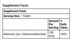 SELENIUM ESSENTIAL MINERAL 100mcg - GREEN LIFE CYPRUS 