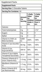 Now Foods Kid Vits Berry Lemonade supplement chewables in a bottle, colorful packaging with 120 berry lemon flavored chewable tablets.