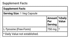 Now Foods, L-Tyrosine, 750 mg, 90 Veg Capsules - GREEN LIFE CYPRUS 