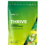 Fresh apple-shaped supplement bottle from Vivo Life's Thrive Fresh Apple supplement, featuring a clear label and green accents.